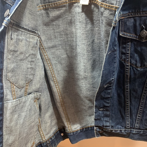 Vintage 90s Gap Men’s Small Dark Blue Jean Jacket - Picture 6 of 6